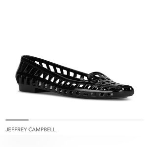 Jeffrey Campbell Women's Glossy Black Cutout Loafers